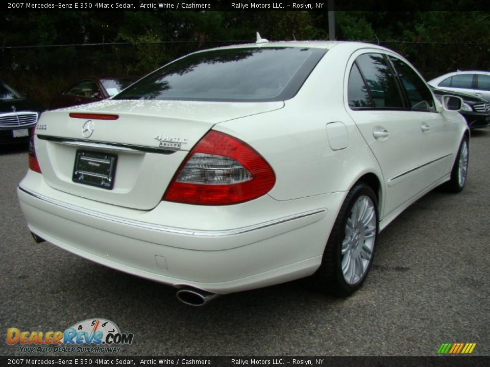 2007 Mercedes-Benz E 350 4Matic Sedan Arctic White / Cashmere Photo #5