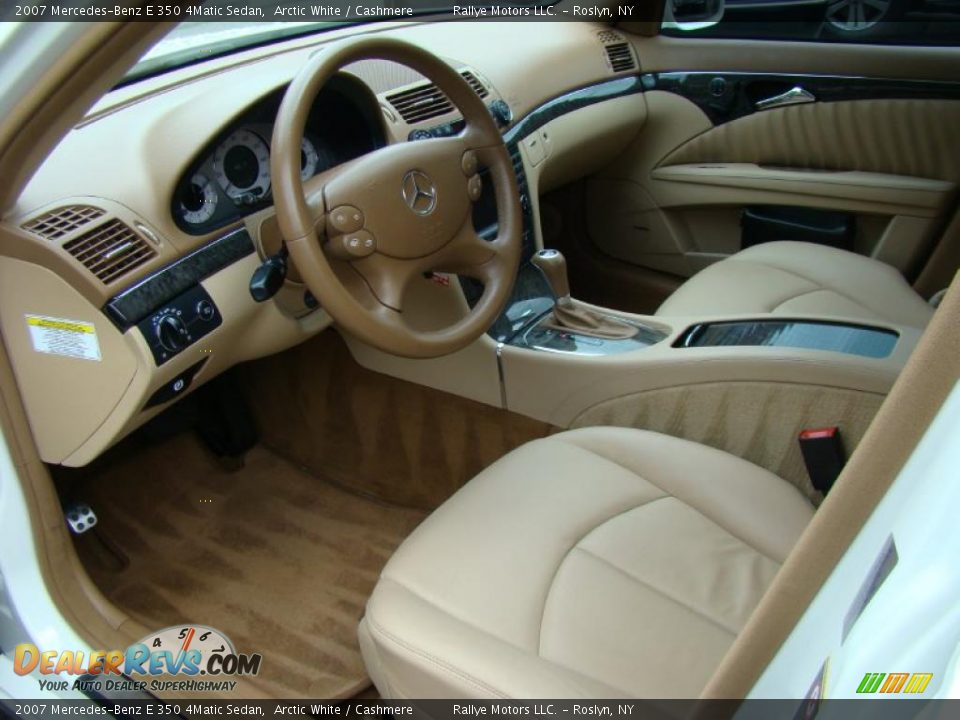 2007 Mercedes-Benz E 350 4Matic Sedan Arctic White / Cashmere Photo #10