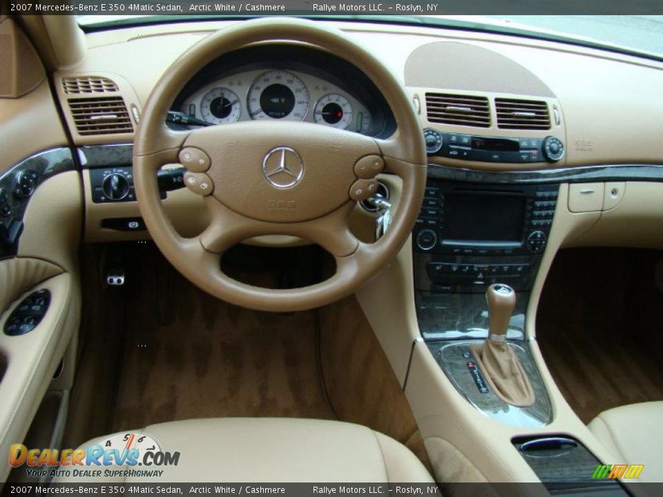 2007 Mercedes-Benz E 350 4Matic Sedan Arctic White / Cashmere Photo #12