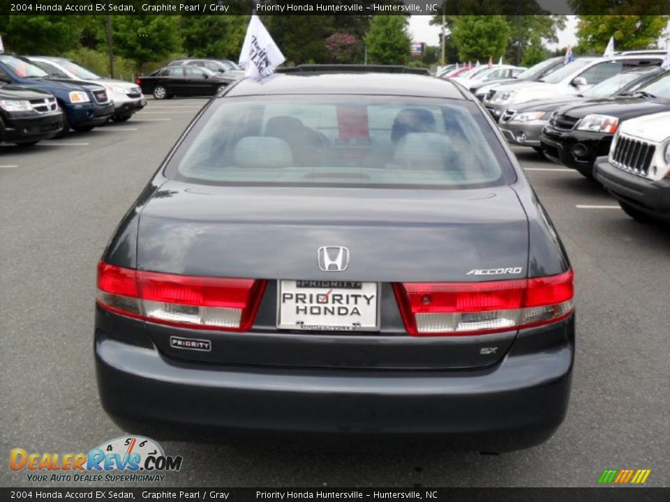 2004 Honda Accord EX Sedan Graphite Pearl / Gray Photo #3