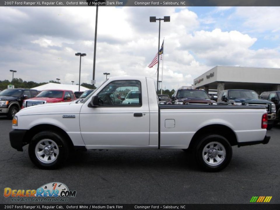 2007 Ford Ranger XL Regular Cab Oxford White / Medium Dark Flint Photo #5