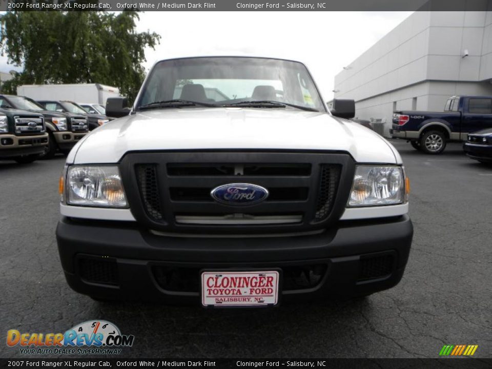 2007 Ford Ranger XL Regular Cab Oxford White / Medium Dark Flint Photo #7