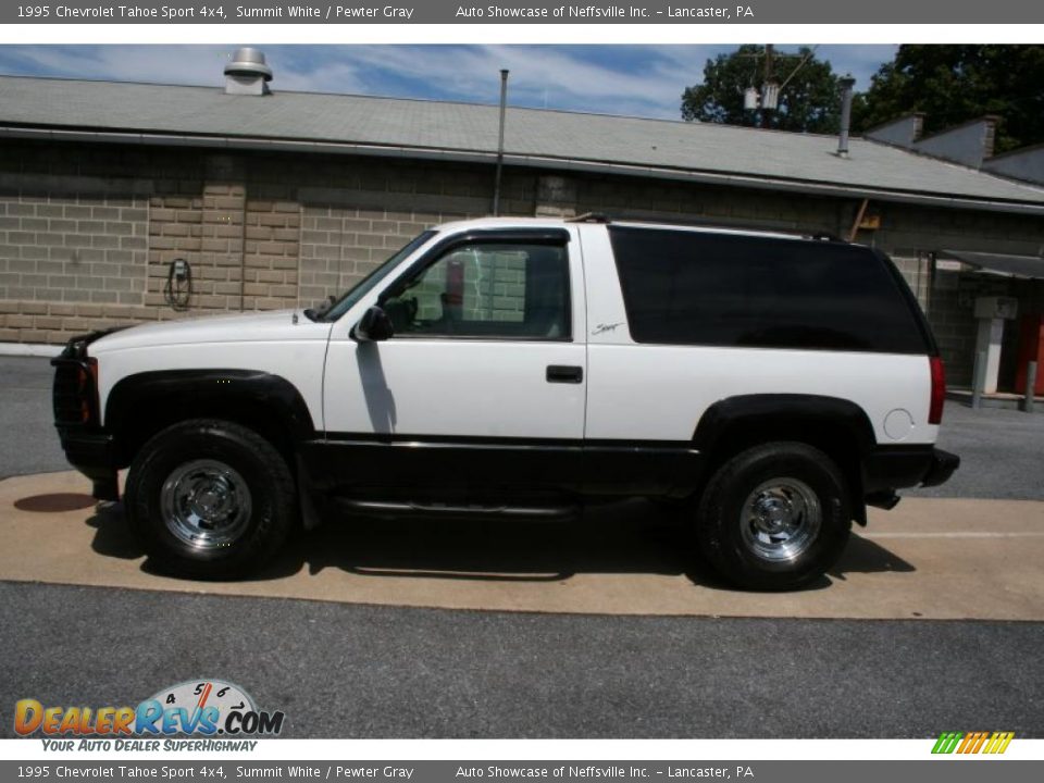 1995 Chevrolet Tahoe Sport 4x4 Summit White / Pewter Gray Photo #3