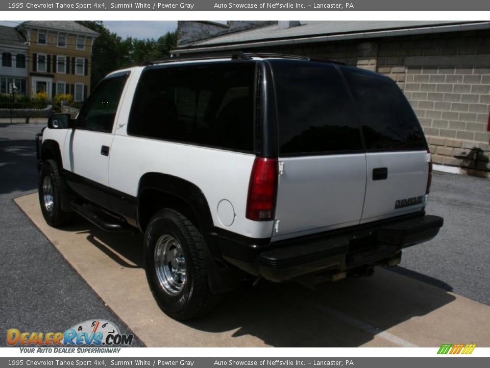 1995 Chevrolet Tahoe Sport 4x4 Summit White / Pewter Gray Photo #4