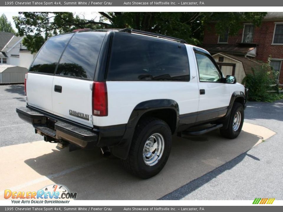 1995 Chevrolet Tahoe Sport 4x4 Summit White / Pewter Gray Photo #6