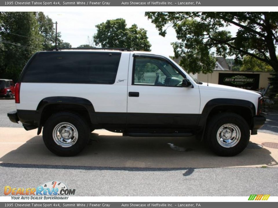 1995 Chevrolet Tahoe Sport 4x4 Summit White / Pewter Gray Photo #7