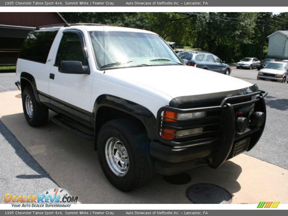 1995 Chevrolet Tahoe Sport 4x4 Summit White / Pewter Gray Photo #8