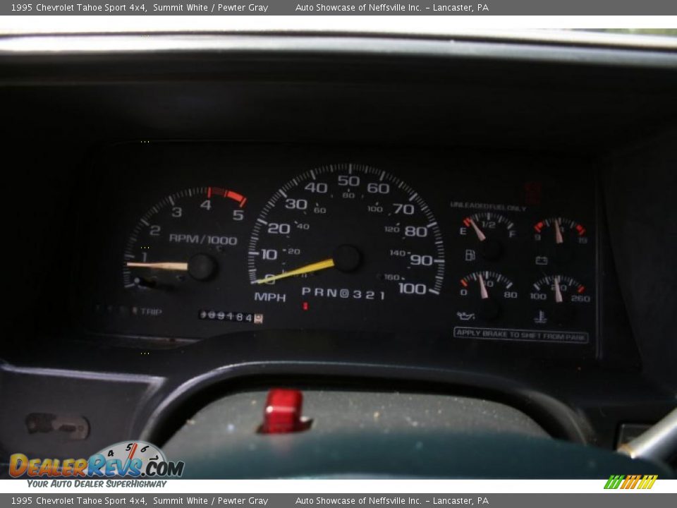 1995 Chevrolet Tahoe Sport 4x4 Summit White / Pewter Gray Photo #19