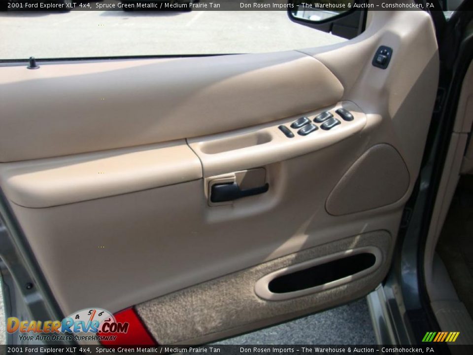 2001 Ford Explorer XLT 4x4 Spruce Green Metallic / Medium Prairie Tan Photo #14