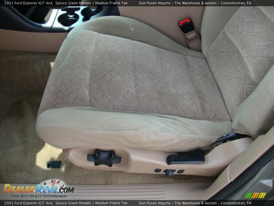 2001 Ford Explorer XLT 4x4 Spruce Green Metallic / Medium Prairie Tan Photo #16