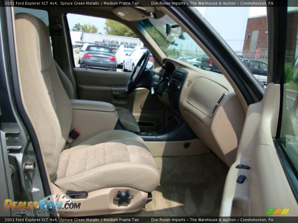 2001 Ford Explorer XLT 4x4 Spruce Green Metallic / Medium Prairie Tan Photo #20