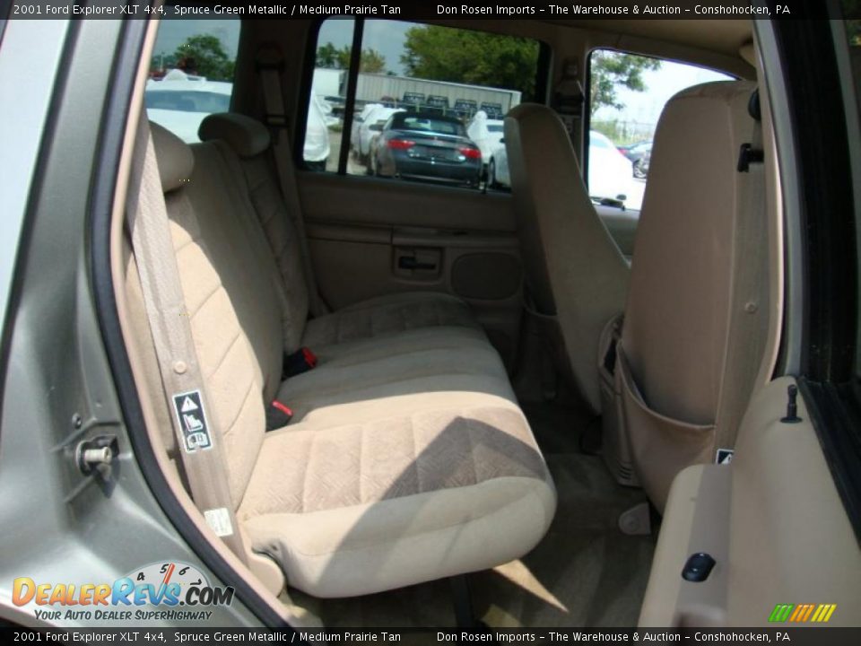 2001 Ford Explorer XLT 4x4 Spruce Green Metallic / Medium Prairie Tan Photo #22