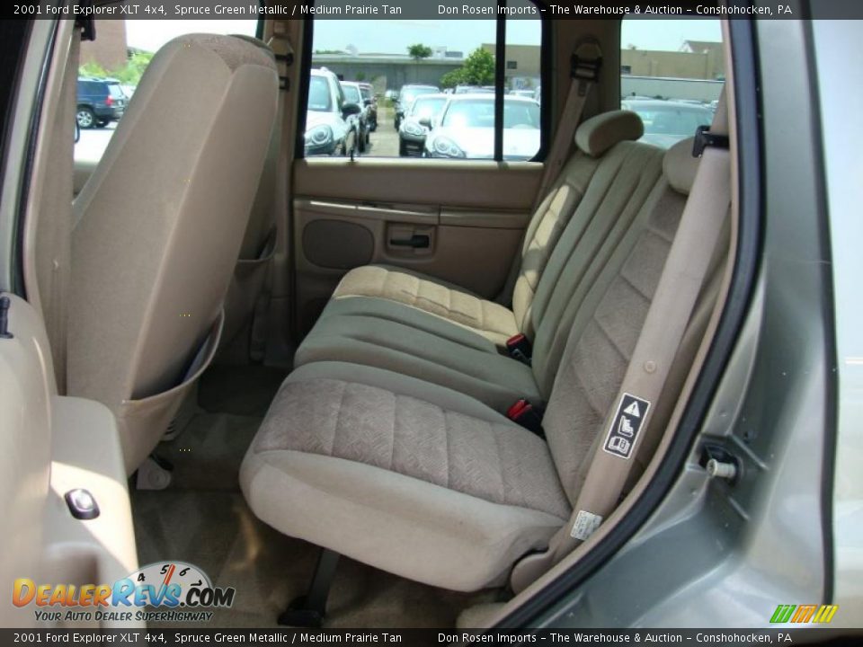 2001 Ford Explorer XLT 4x4 Spruce Green Metallic / Medium Prairie Tan Photo #24