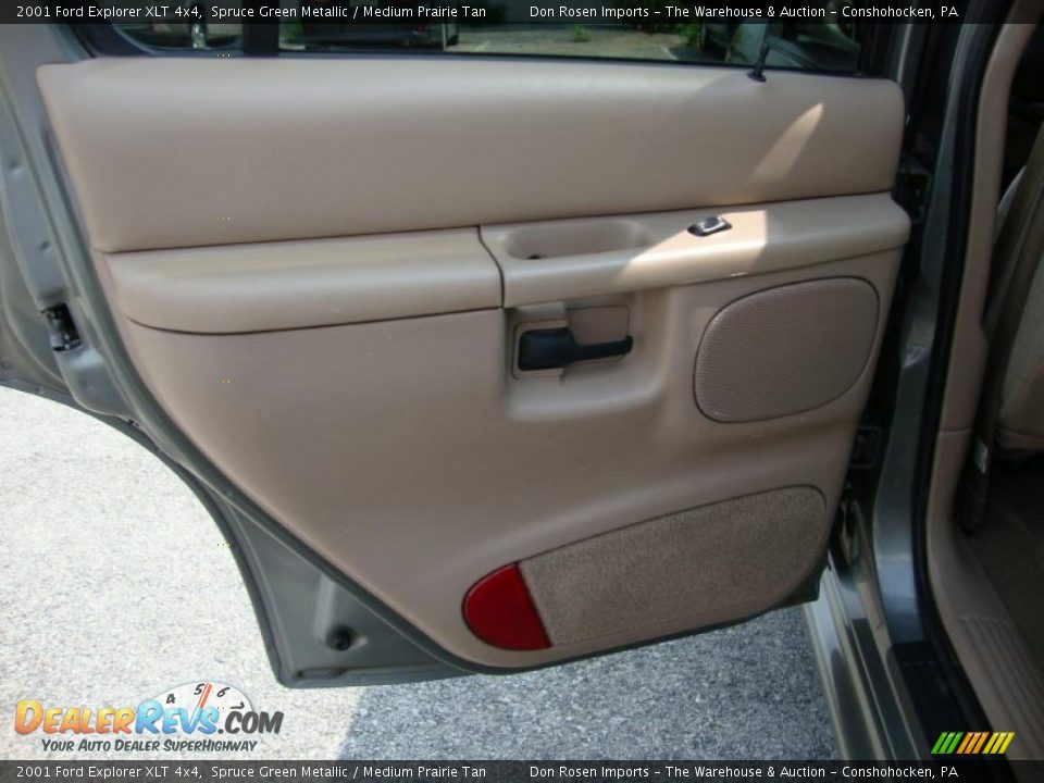 2001 Ford Explorer XLT 4x4 Spruce Green Metallic / Medium Prairie Tan Photo #25