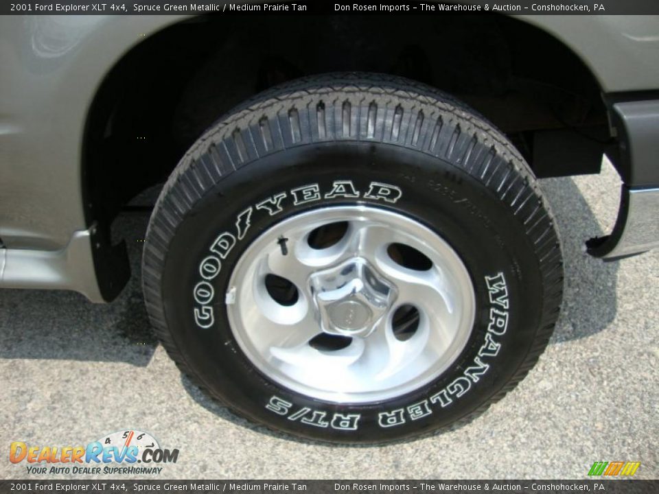 2001 Ford Explorer XLT 4x4 Spruce Green Metallic / Medium Prairie Tan Photo #29