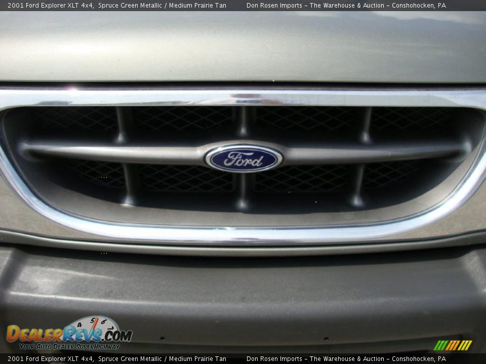 2001 Ford Explorer XLT 4x4 Spruce Green Metallic / Medium Prairie Tan Photo #33