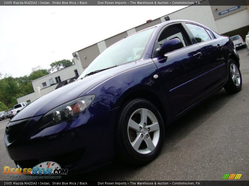 2005 Mazda MAZDA3 i Sedan Strato Blue Mica / Black Photo #1