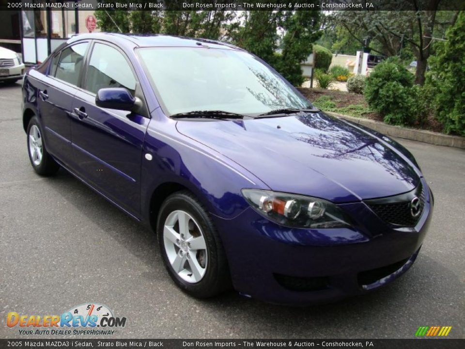 2005 Mazda MAZDA3 i Sedan Strato Blue Mica / Black Photo #4