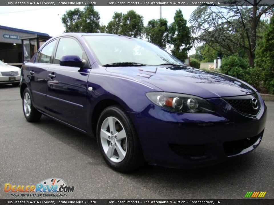 2005 Mazda MAZDA3 i Sedan Strato Blue Mica / Black Photo #5