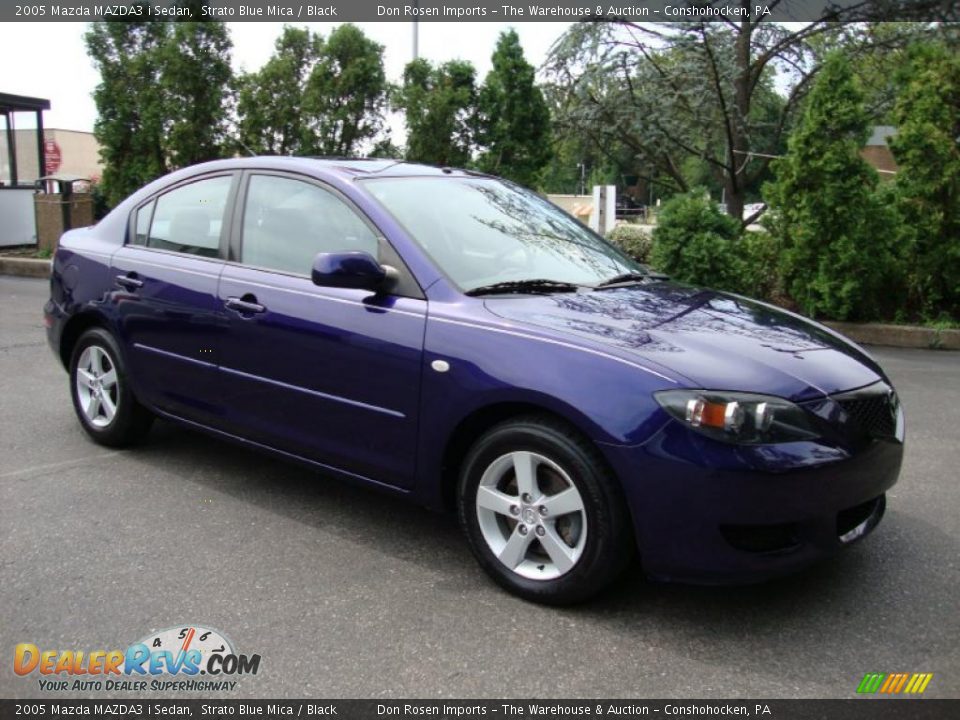 2005 Mazda MAZDA3 i Sedan Strato Blue Mica / Black Photo #6
