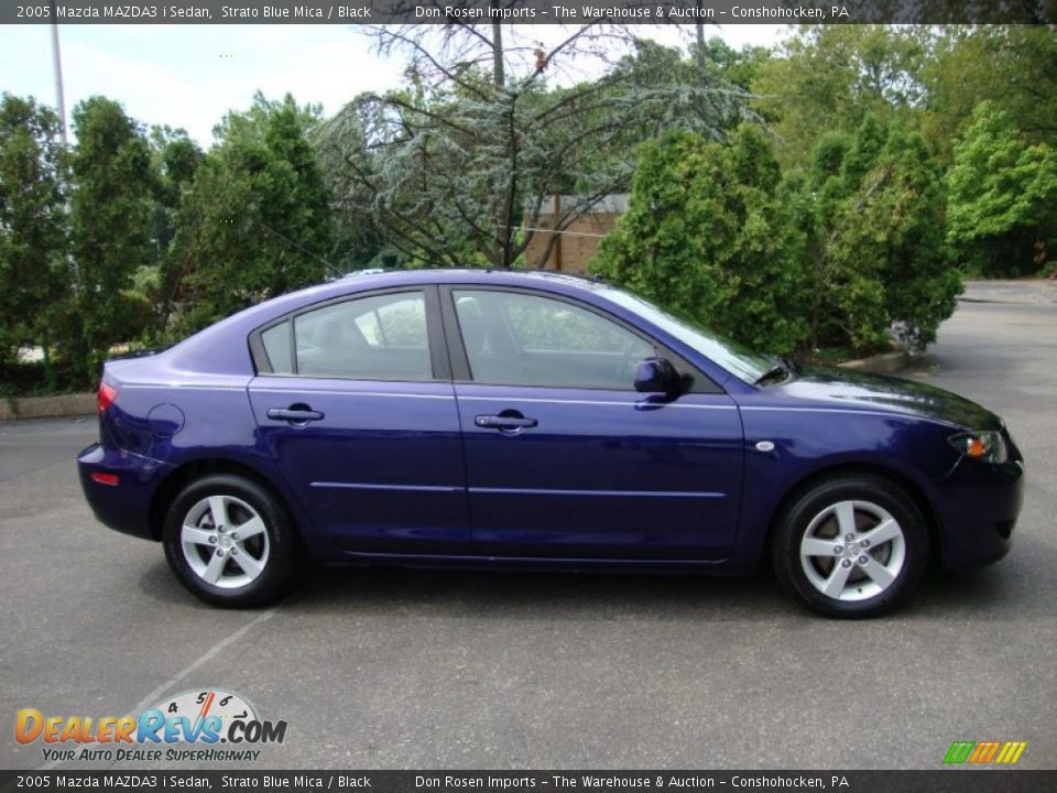 2005 Mazda MAZDA3 i Sedan Strato Blue Mica / Black Photo #7