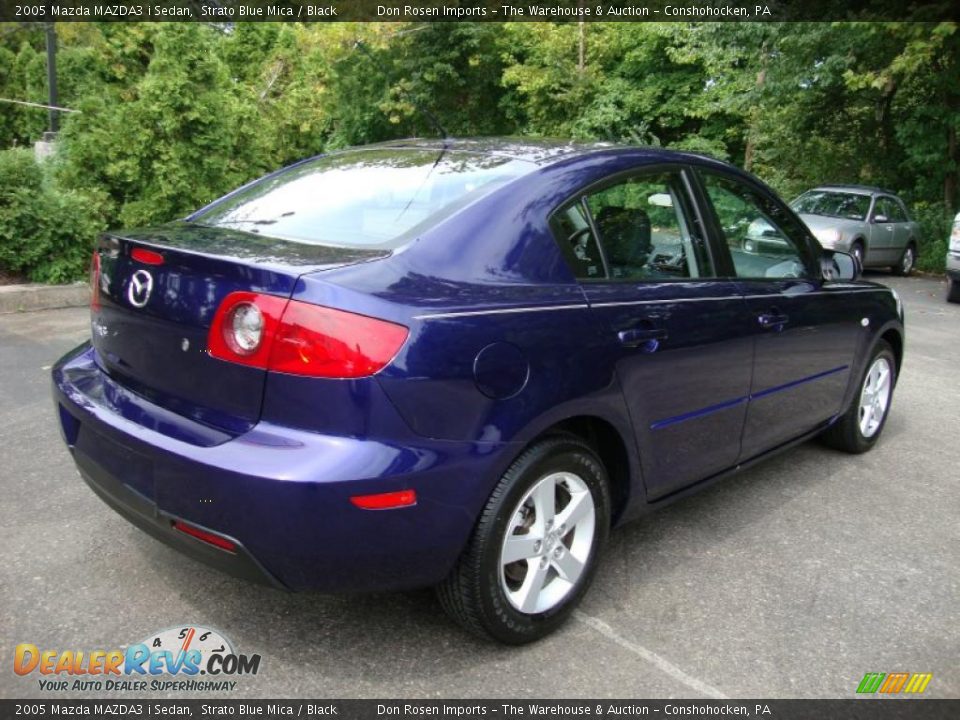 2005 Mazda MAZDA3 i Sedan Strato Blue Mica / Black Photo #8