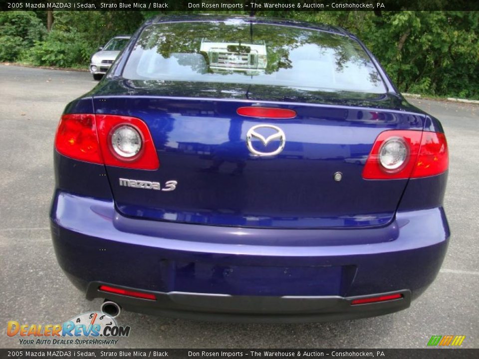 2005 Mazda MAZDA3 i Sedan Strato Blue Mica / Black Photo #9