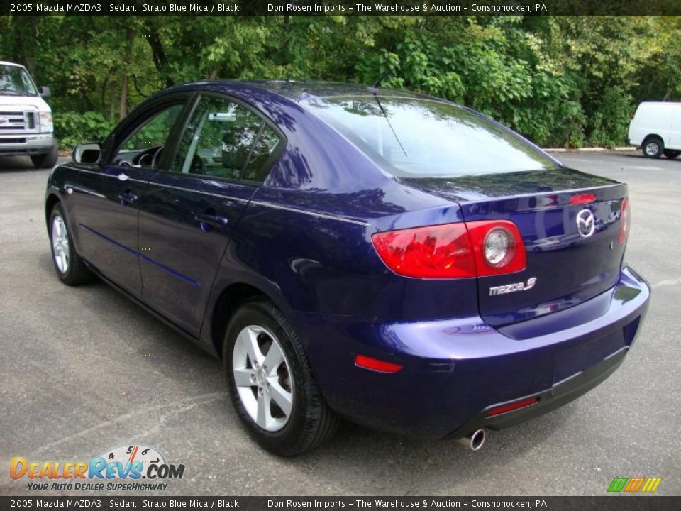 2005 Mazda MAZDA3 i Sedan Strato Blue Mica / Black Photo #10