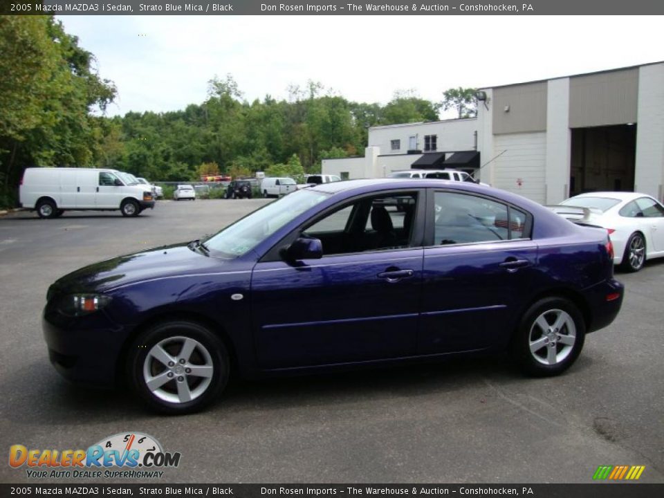 2005 Mazda MAZDA3 i Sedan Strato Blue Mica / Black Photo #11