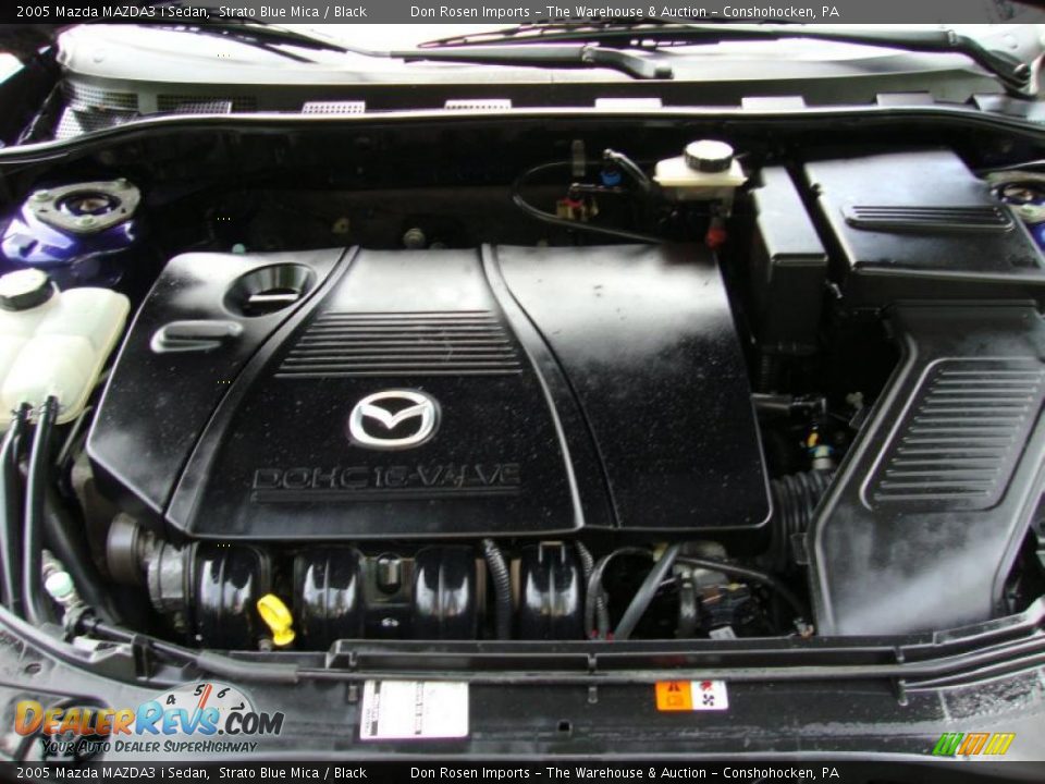 2005 Mazda MAZDA3 i Sedan Strato Blue Mica / Black Photo #30