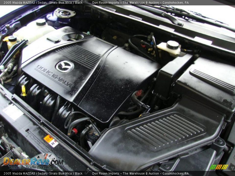 2005 Mazda MAZDA3 i Sedan Strato Blue Mica / Black Photo #31