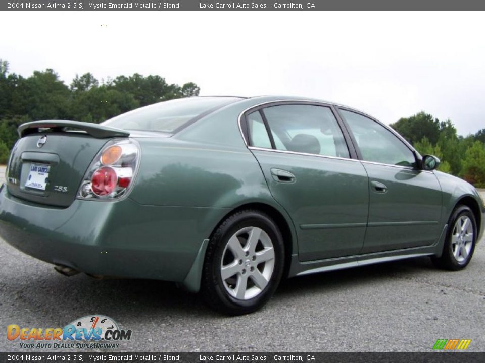 2004 Nissan Altima 2.5 S Mystic Emerald Metallic / Blond Photo #3