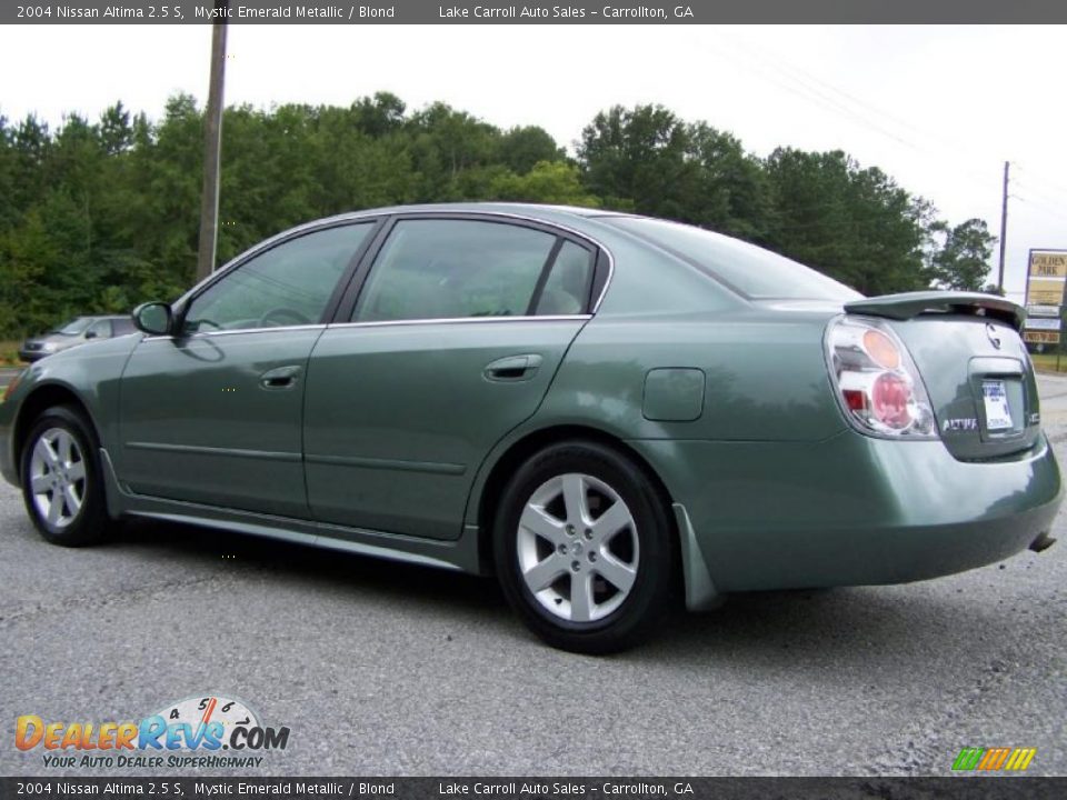 2004 Nissan Altima 2.5 S Mystic Emerald Metallic / Blond Photo #4