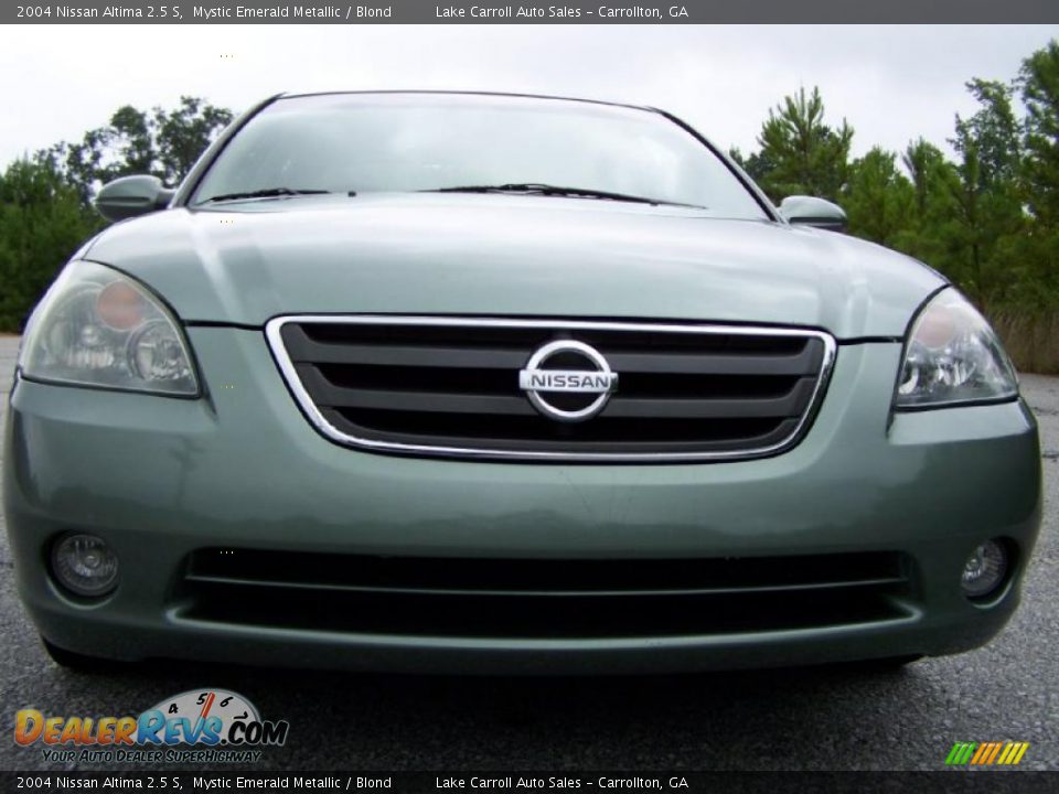 2004 Nissan Altima 2.5 S Mystic Emerald Metallic / Blond Photo #9