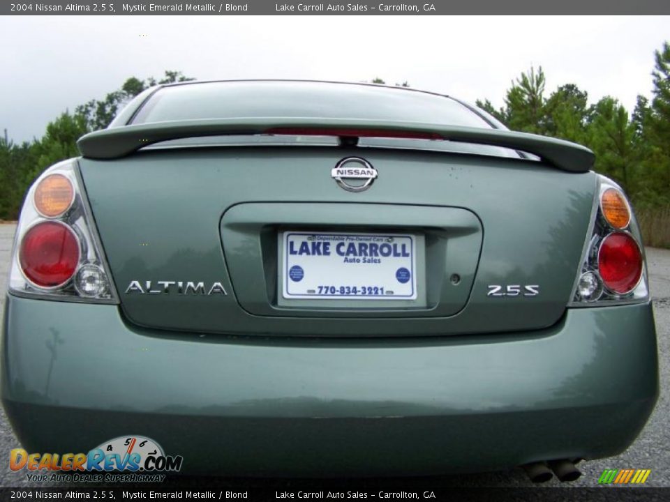 2004 Nissan Altima 2.5 S Mystic Emerald Metallic / Blond Photo #10