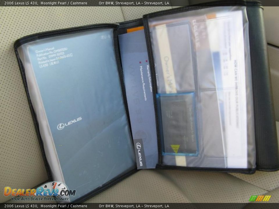 2006 Lexus LS 430 Moonlight Pearl / Cashmere Photo #31