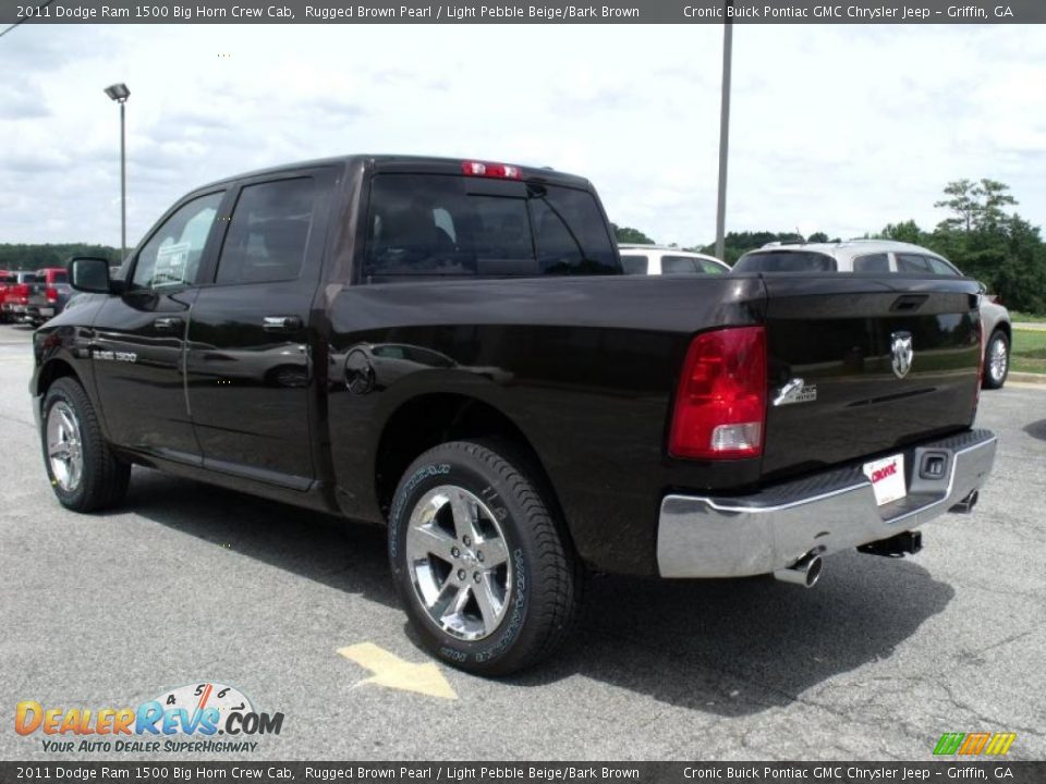 2011 Dodge Ram 1500 Big Horn Crew Cab Rugged Brown Pearl / Light Pebble Beige/Bark Brown Photo #6