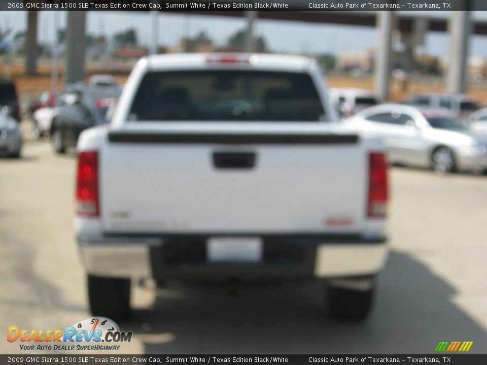 2009 GMC Sierra 1500 SLE Texas Edition Crew Cab Summit White / Texas Edition Black/White Photo #4