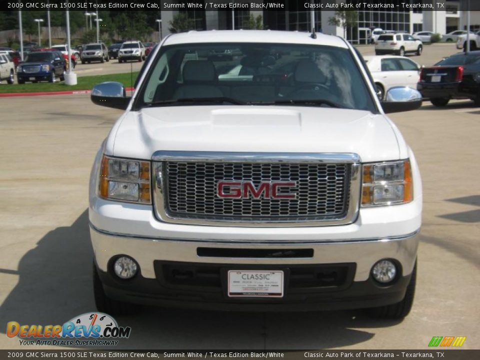 2009 GMC Sierra 1500 SLE Texas Edition Crew Cab Summit White / Texas Edition Black/White Photo #8