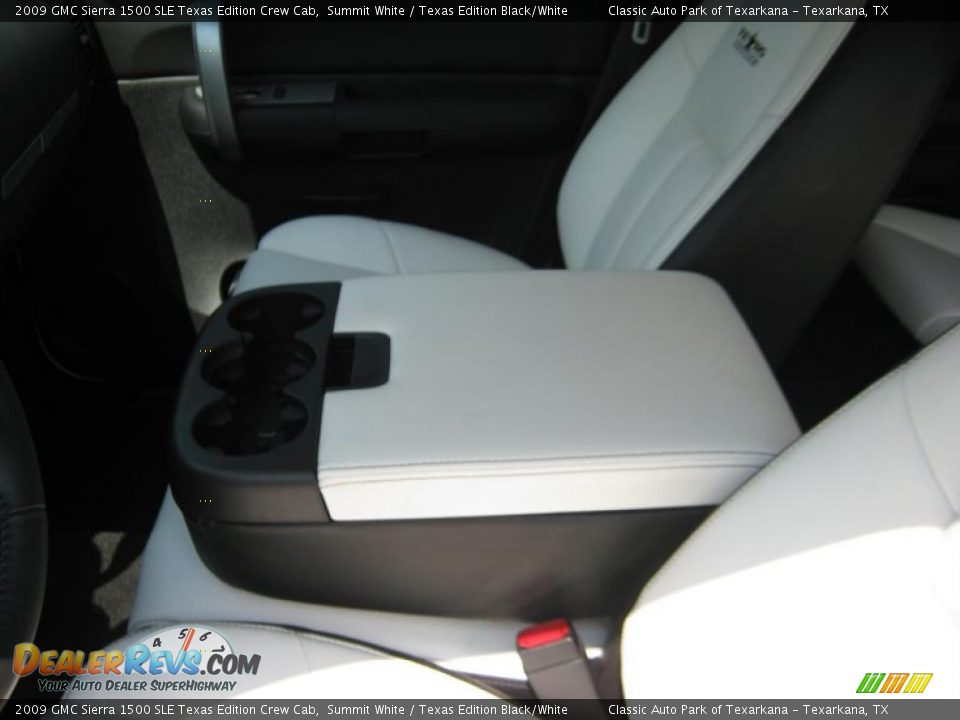 2009 GMC Sierra 1500 SLE Texas Edition Crew Cab Summit White / Texas Edition Black/White Photo #12