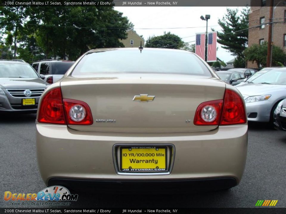 2008 Chevrolet Malibu LT Sedan Sandstone Metallic / Ebony Photo #5