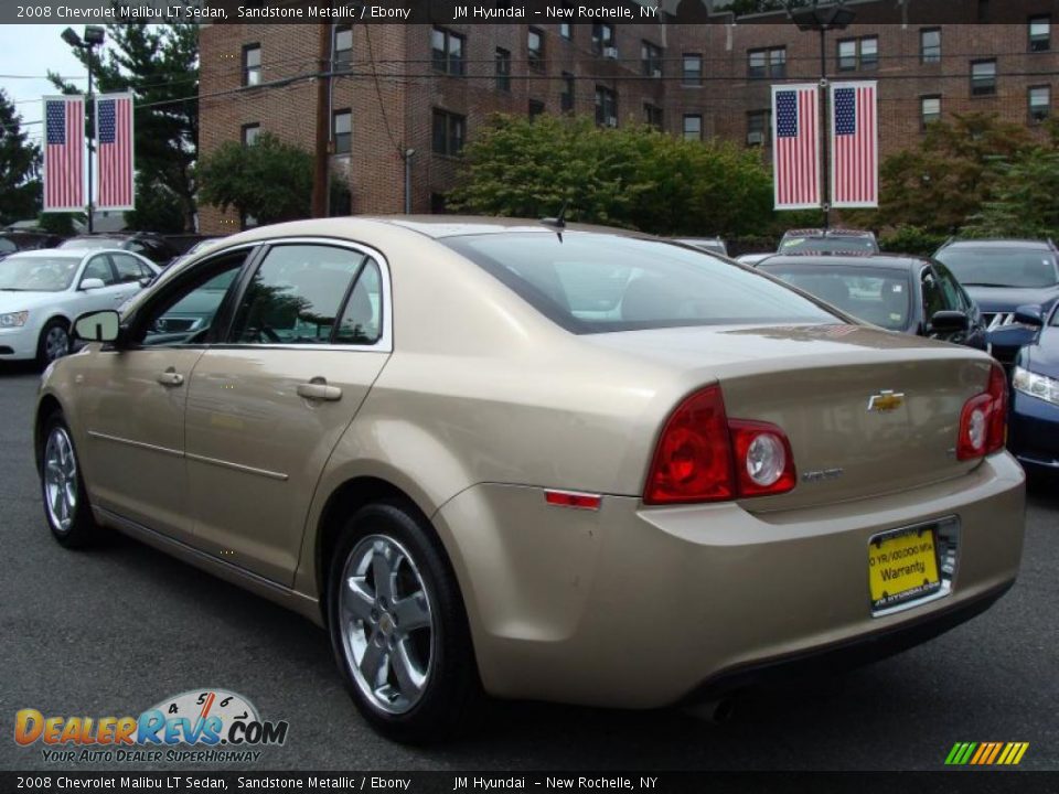 2008 Chevrolet Malibu LT Sedan Sandstone Metallic / Ebony Photo #6