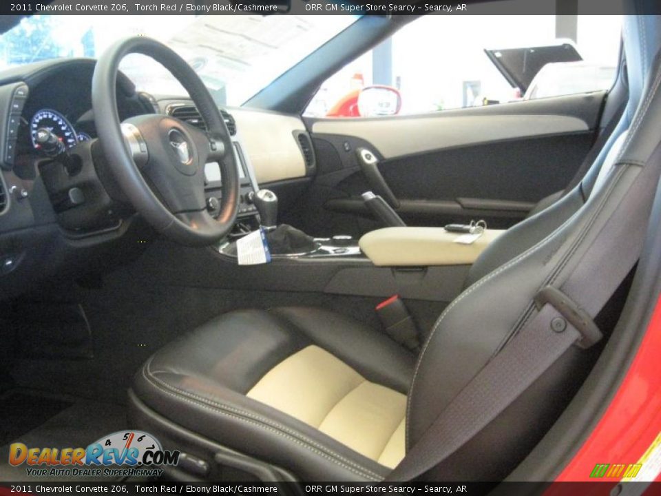 Ebony Black/Cashmere Interior - 2011 Chevrolet Corvette Z06 Photo #5