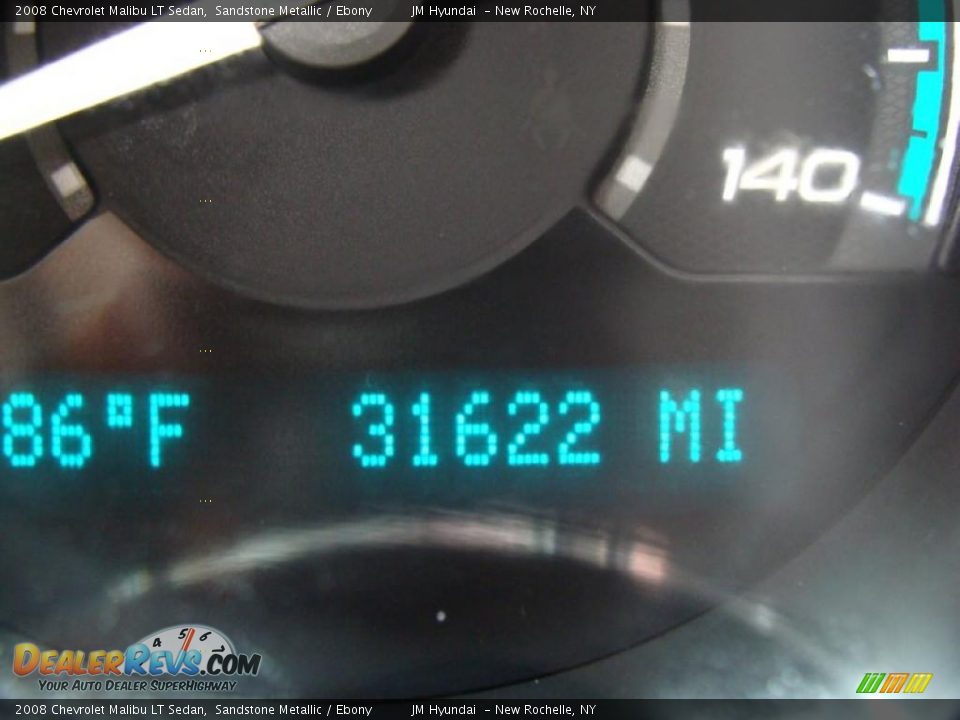 2008 Chevrolet Malibu LT Sedan Sandstone Metallic / Ebony Photo #21