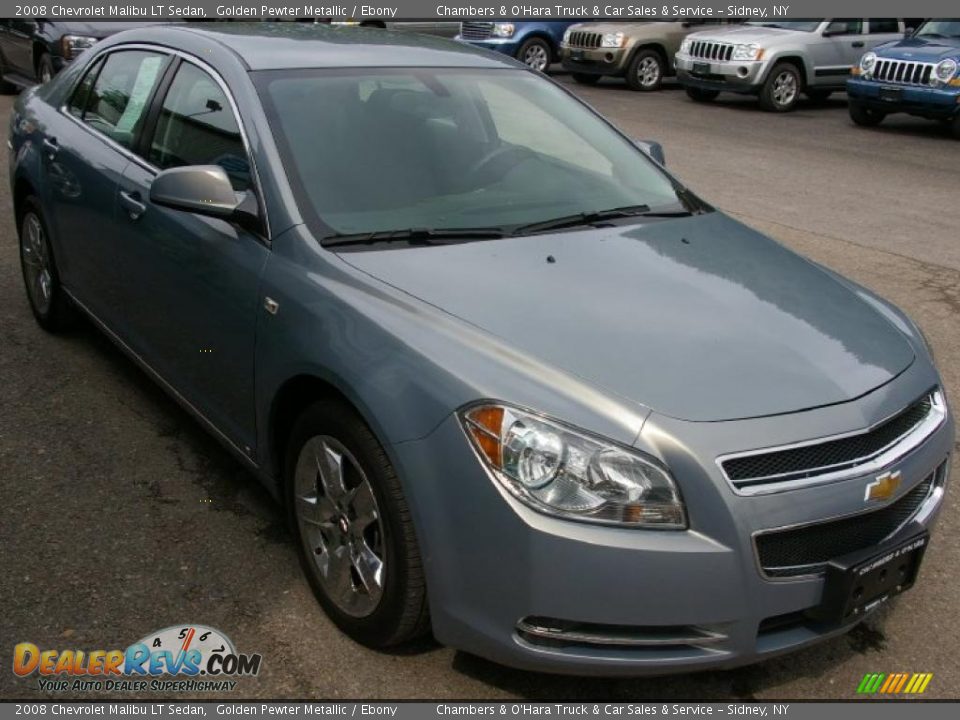 2008 Chevrolet Malibu LT Sedan Golden Pewter Metallic / Ebony Photo #12
