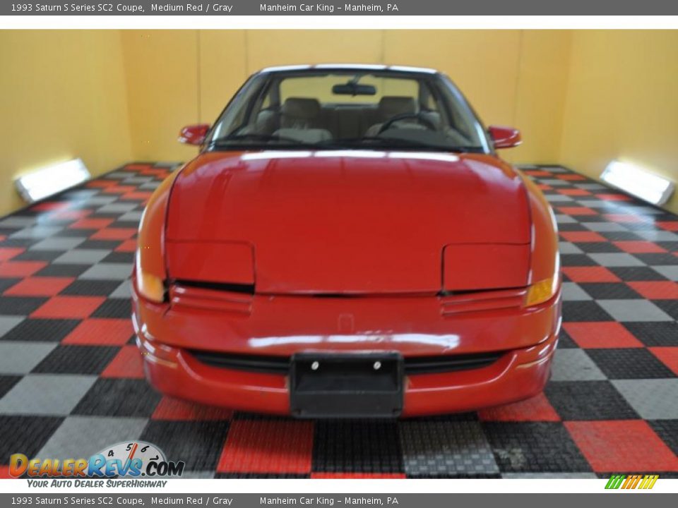 1993 Saturn S Series SC2 Coupe Medium Red / Gray Photo #2