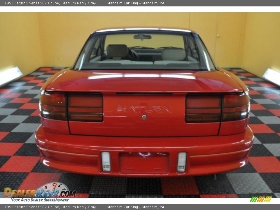 1993 Saturn S Series SC2 Coupe Medium Red / Gray Photo #5