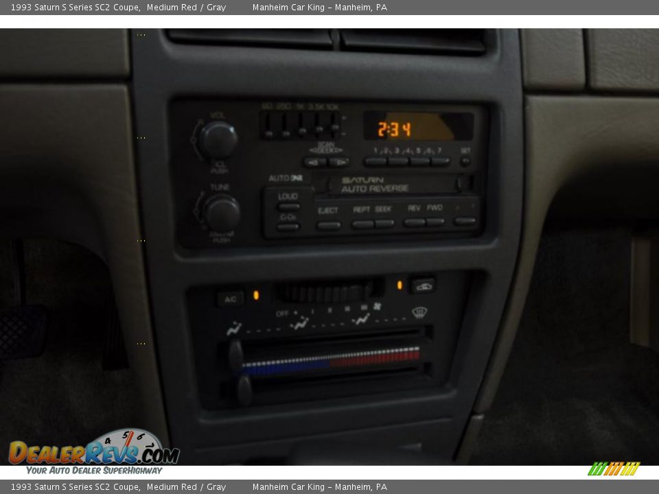1993 Saturn S Series SC2 Coupe Medium Red / Gray Photo #8