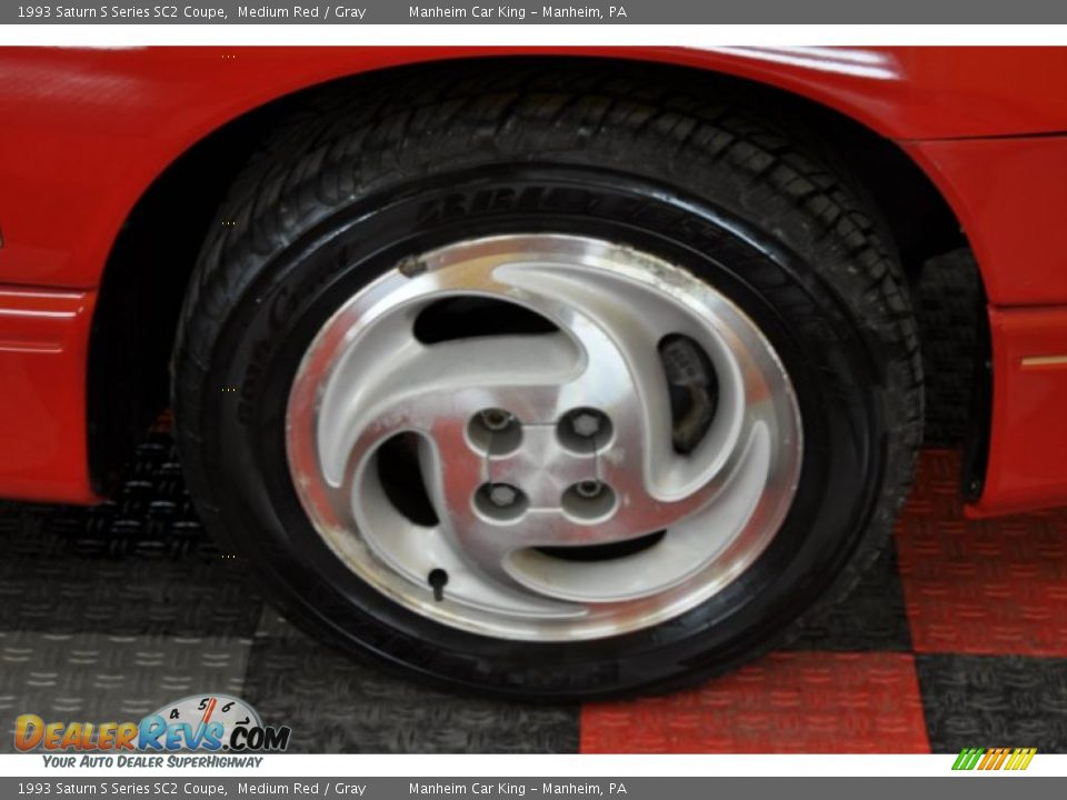 1993 Saturn S Series SC2 Coupe Medium Red / Gray Photo #15