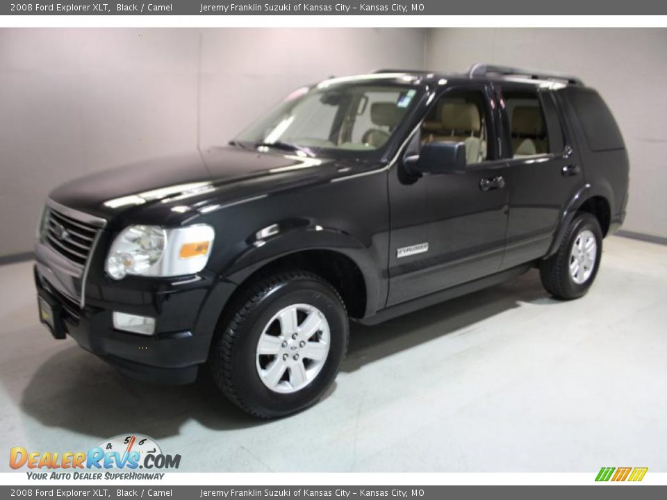 2008 Ford Explorer XLT Black / Camel Photo #3